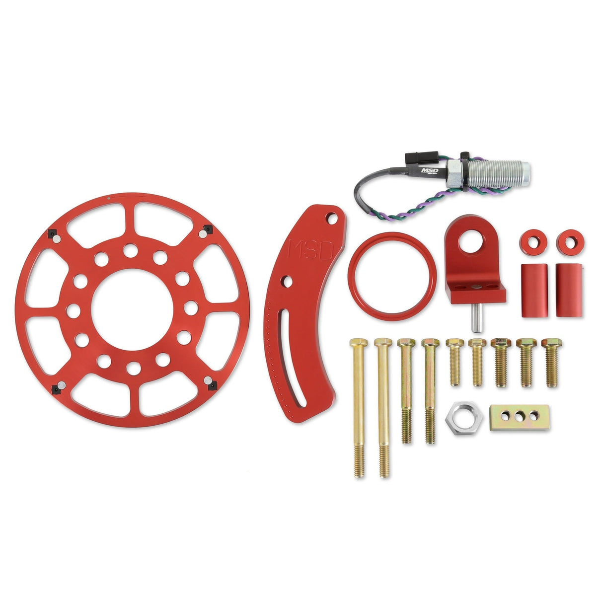 MSD Crank Trigger Wheel Kit - Flying Magnet - SBF - Windsor - Photo - Primary Front