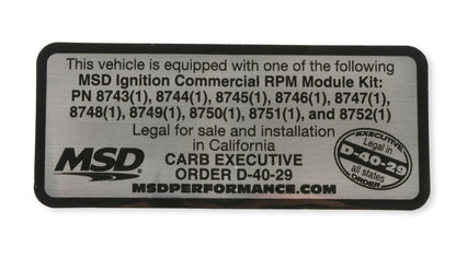 MODULE KIT, 5000 SERIES, MARINE - MSD RPM Modules - 5000 Series Kit - Even Increments - Marine