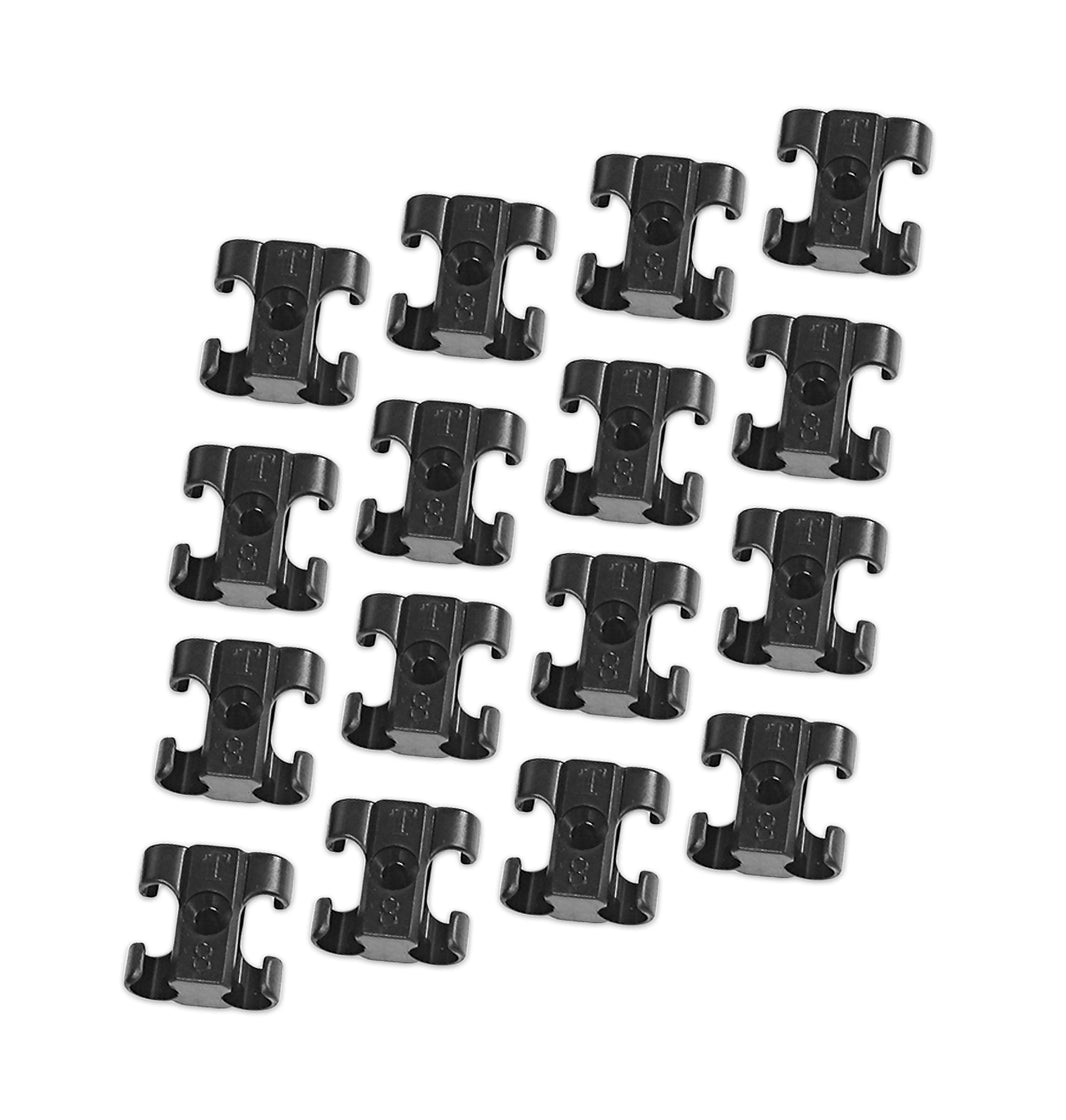 Kit d'entretoises pour câbles de bougies, 16/jeu, 8-8,5 mm - Séparateurs de câbles de bougies doubles MSD, jeu de 16, pour câbles de 8 à 8,5 mm