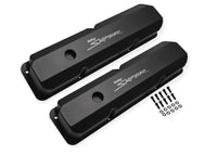 SNIPER FAB ALUM V/C BLACK FORD FE - Sniper Valve Cover - Fabricated Aluminum - Ford FE - Tall - Black Finish