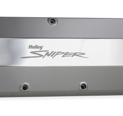 SNIPER FAB ALUMINIUM V/C SLV BBC 396-454, TYK - Sniper Ventildæksel - Fremstillet Aluminium - BBC - Naturanodiseret
