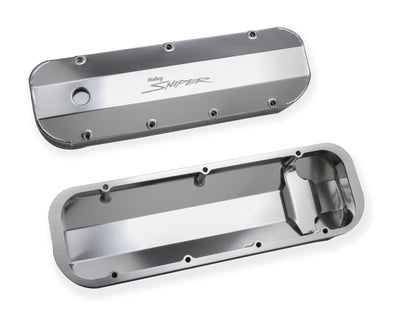 SNIPER FAB ALUMINIUM V/C SLV BBC 396-454, TYK - Sniper Ventildæksel - Fremstillet Aluminium - BBC - Naturanodiseret