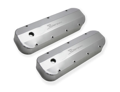 SNIPER FAB ALUMINIUM V/C SLV BBC 396-454, TYK - Sniper Ventildæksel - Fremstillet Aluminium - BBC - Naturanodiseret
