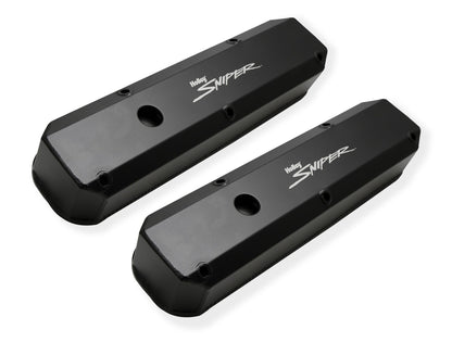 SNIPER FAB ALUMINIUM V/C SORT MOPAR SB 273-360 - Sniper Ventildæksel - Fremstillet Aluminium - Chrysler Small Block - Sort Finish
