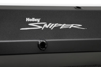 SNIPER FAB ALUMINIUM V/C SORT MOPAR SB 273-360 - Sniper Ventildæksel - Fremstillet Aluminium - Chrysler Small Block - Sort Finish