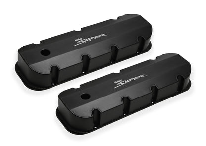 Cache-soupapes Sniper BBC en aluminium, noir - Sniper Valve Cover - Fabriqué en aluminium - BBC - Haut - Noir