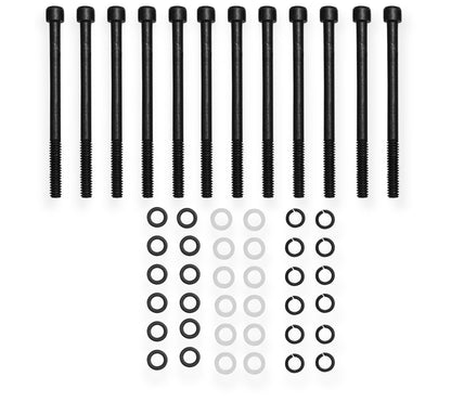 SNIPER FAB ALUMINIUM V/C SORT SBF, TYKK SKINNE - Sniper Ventildæksel - Fremstillet Aluminium - Ford Lille Blok - Lang Bolt - Sort