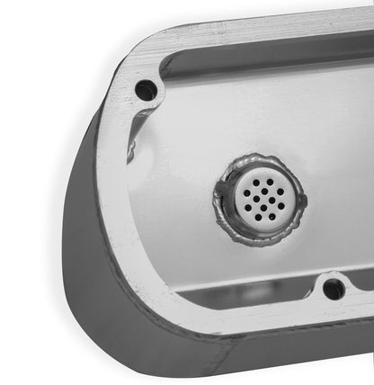 SNIPER FAB ALUMINIUM V/C TAPERED SLV SBF - Sniper Ventildæksel - Fremstillet Aluminium - Ford Small Block - Høj - Anodiseret