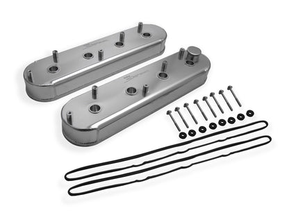 SNIPER FAB V/C LS1 MED SPOLESTATIV, SLV - Sniper Ventildæksel - Fremstillet Aluminium - GM LS Motorer - Naturanodiseret