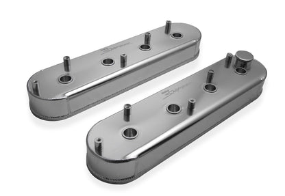 SNIPER FAB V/C LS1 MED SPOLESTATIV, SLV - Sniper Ventildæksel - Fremstillet Aluminium - GM LS Motorer - Naturanodiseret
