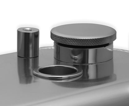 SNIPER FAB V/C LS1 MED SPOLESTATIV, SLV - Sniper Ventildæksel - Fremstillet Aluminium - GM LS Motorer - Naturanodiseret
