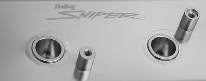 SNIPER FAB V/C LS1 MED SPOLESTATIV, SLV - Sniper Ventildæksel - Fremstillet Aluminium - GM LS Motorer - Naturanodiseret