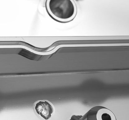 SNIPER FAB V/C LS1 MED SPOLESTATIV, SLV - Sniper Ventildæksel - Fremstillet Aluminium - GM LS Motorer - Naturanodiseret