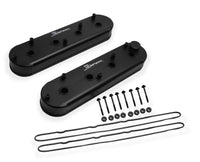 SNIPER FAB V/C LS1 W/ COIL STAND, BLK - Sniper Valve Cover - Fabricated Aluminum - GM LS Engines - Satin Black