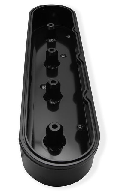 SNIPER FAB V/C LS1 W/ COIL STAND, BLK - Sniper Valve Cover - Fabricated Aluminum - GM LS Engines - Satin Black