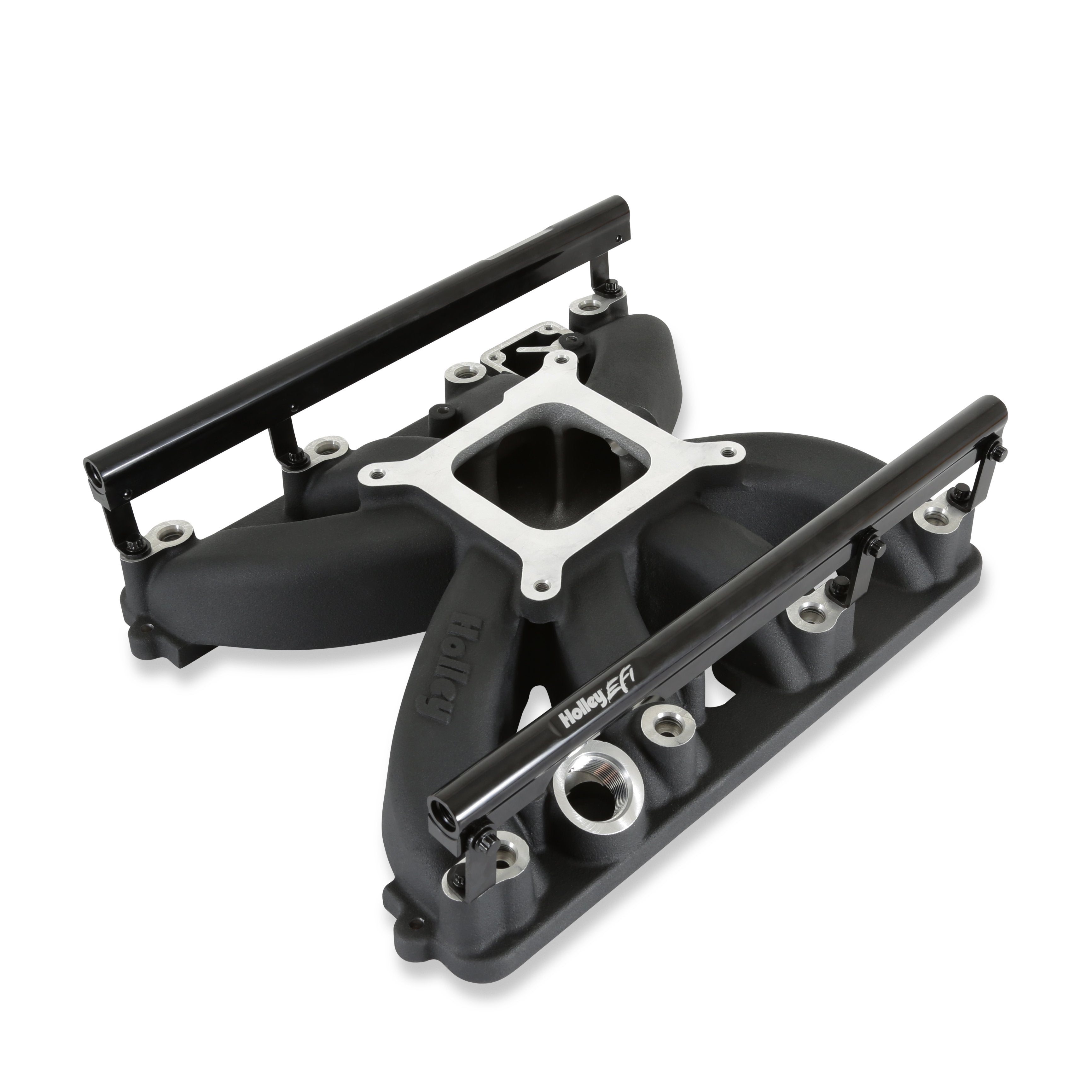 Single plane intake manifold for Gen III Hemi, EFI Black - Photo - out of package Bottom