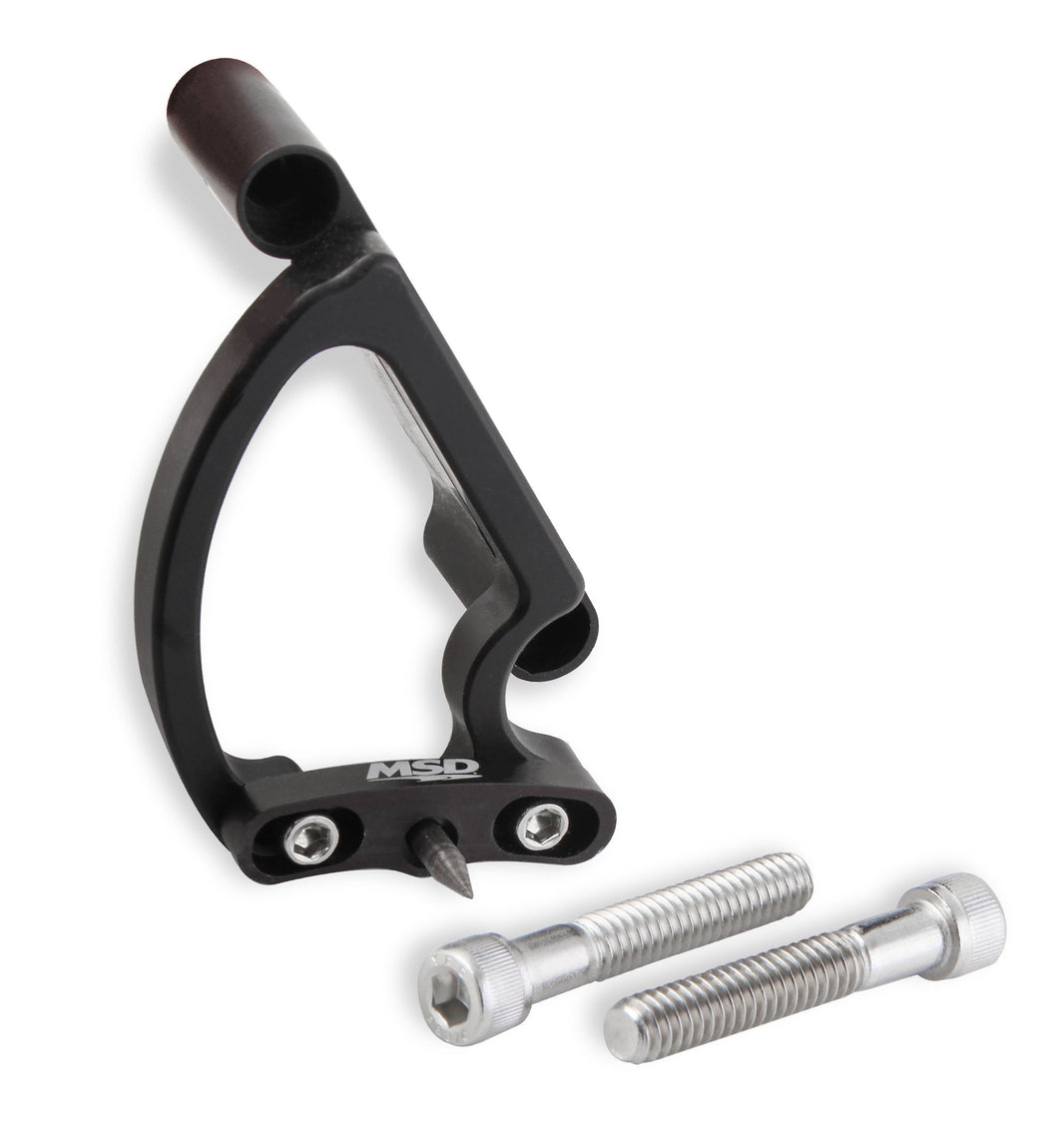 Timing Pointer BB Chevy, 7-1/4" Balancer - MSD Adjustable Billet Timing Pointer - BBC