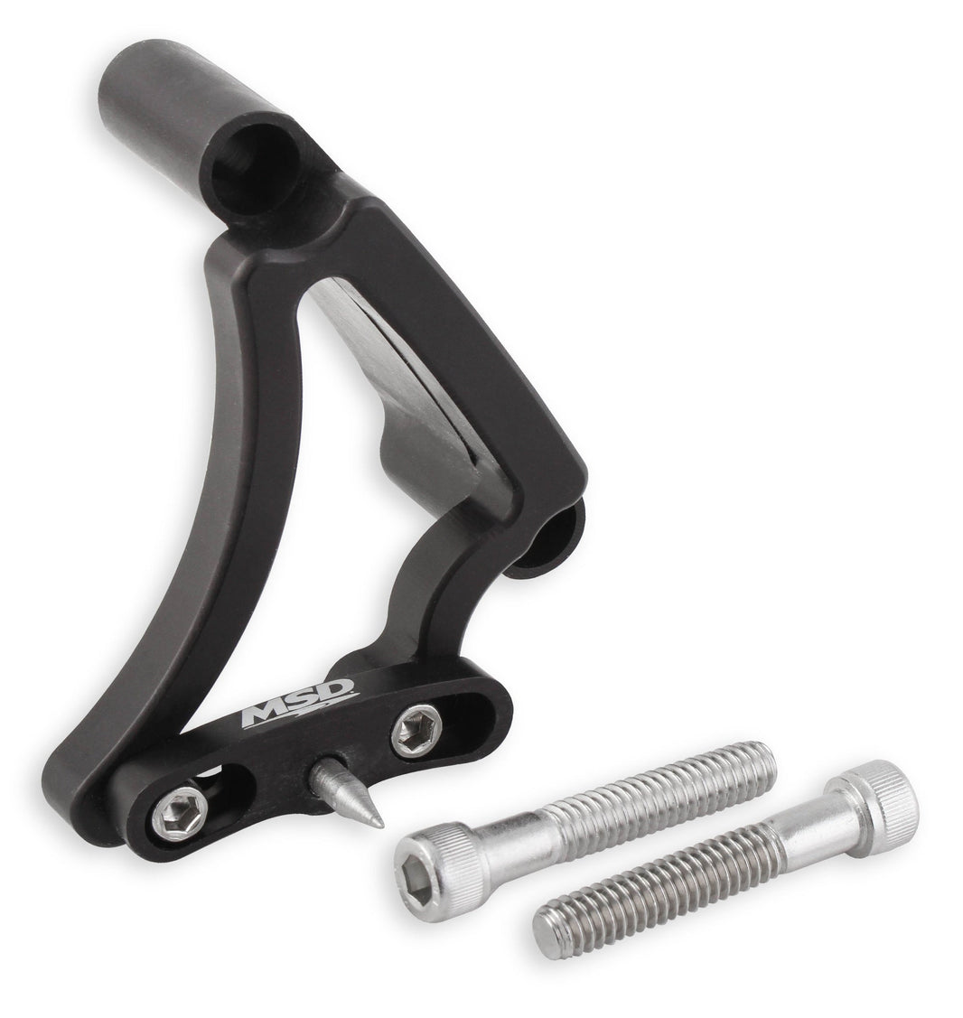 Timing Pointer SB Chevy, 6-1/4"Balancer - MSD Adjustable Billet Timing Pointer - SBC