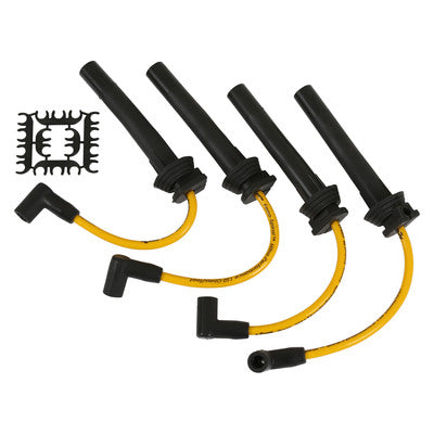 Câbles d'allumage ACCEL - 8 mm THUNDERSPORT CUST FIT JAUNE