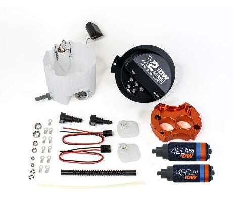 Deatschwerks X2 Series Fuel Pump Module - Two 420LPH Pumps - 2010-2015 Camaro SS - 9-421-7002