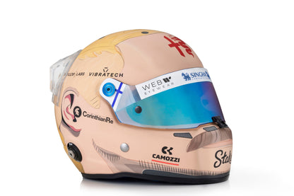 MINI BOTTAS MULLET HELMET ( LIMITED EDIT - ST5 Mini Helmet- Valtteri Bottas 2023 Mullet Livery