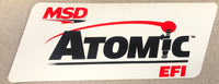 DECAL, CONTINGENCY, ATOMIC EFI, 9X3.5 - MSD Decal ATOMIC EFI