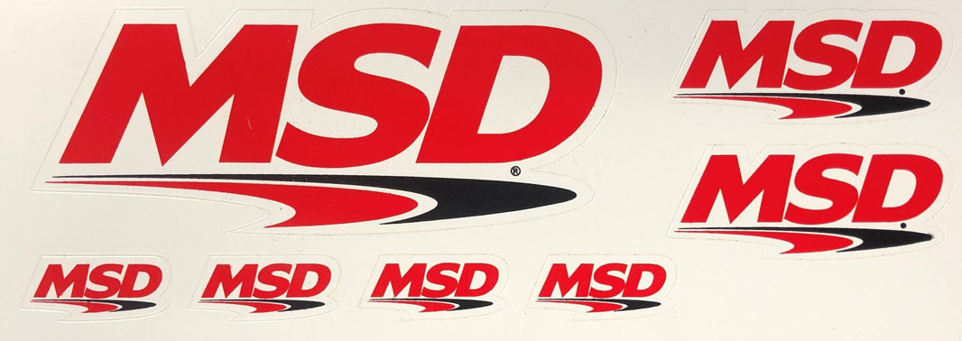 Decal, MSD Logo, Multi Size Sheet, 6 - Decal Sheet, MSD Logo, Multi-Size 7-Pack