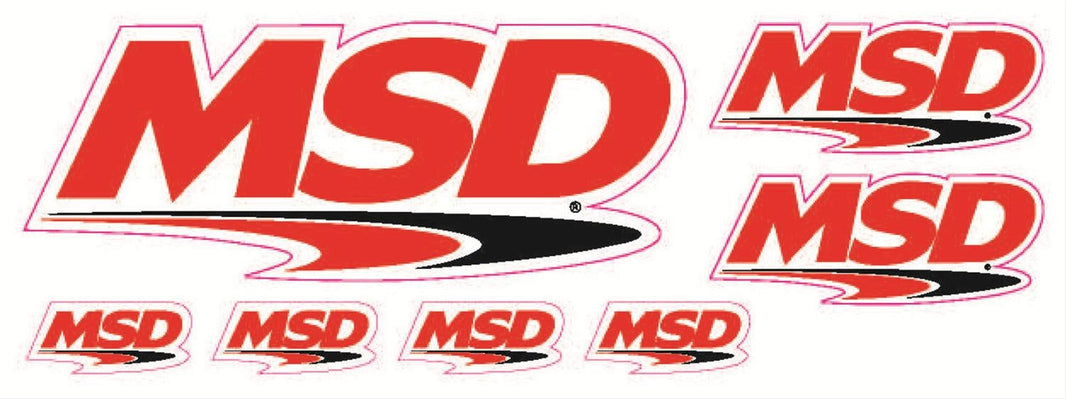 Decal, MSD Logo, Multi Size Sheet, 6 - Decal Sheet, MSD Logo, Multi-Size 7-Pack