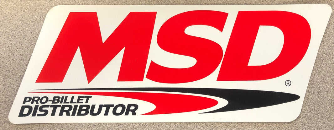Decal, Contingency, MSD Billet Distribut - MSD Decal Pro-Billet Distributor