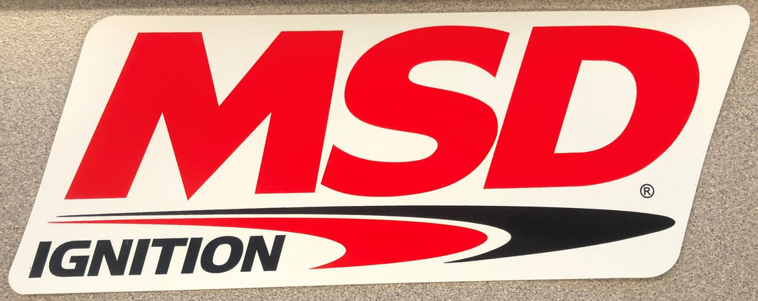 Decal, Contingency MSD Ignition, 9"x3.5" - MSD Decal