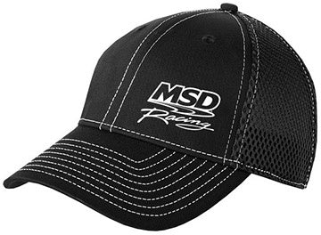 Cap, MSD race logo, white stitch, M/L - MSD Flexfit Mesh Hat