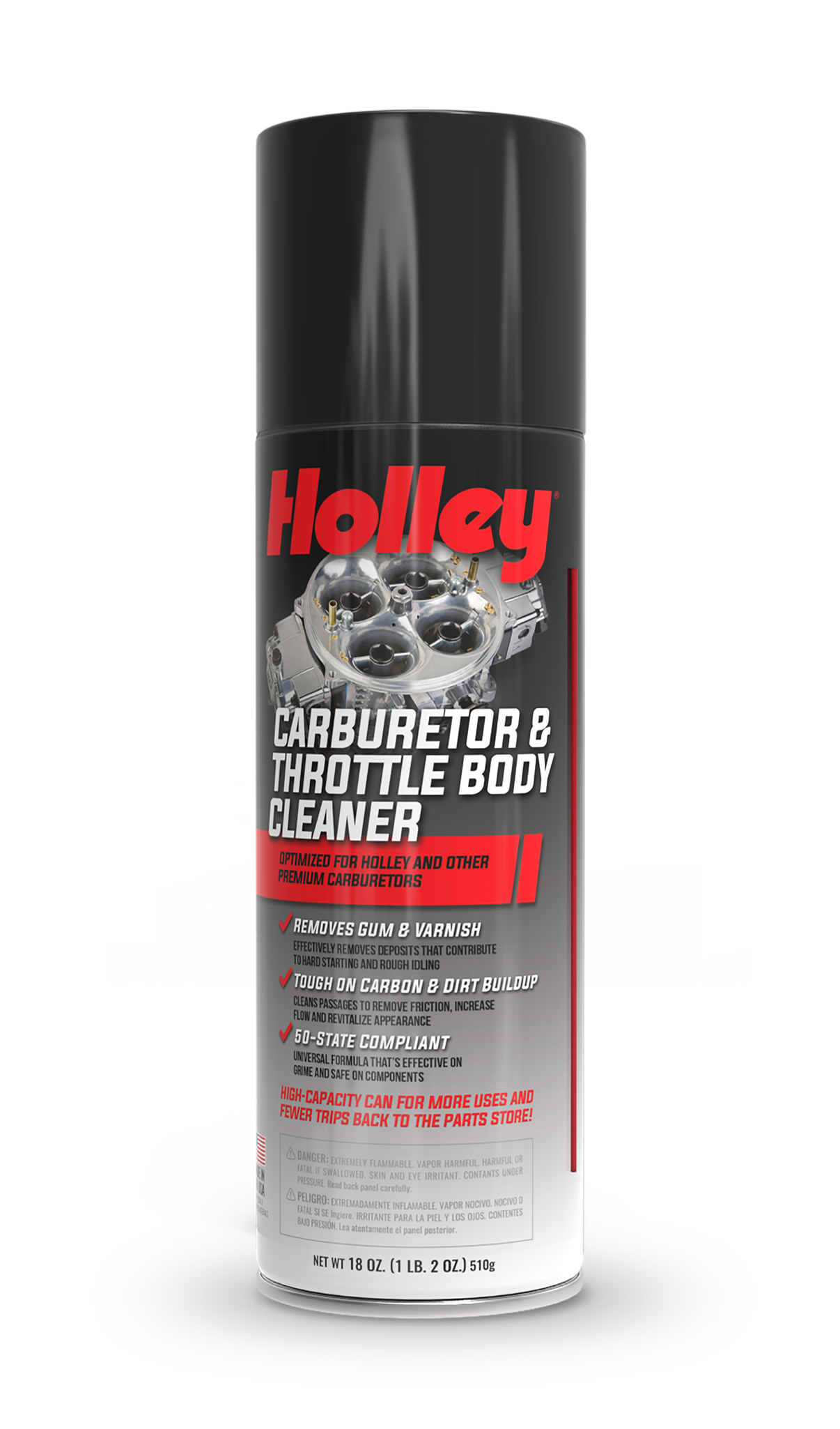 HOLLEY Carburetor & Throttle Body Cleaner Spray, 18oz Can - Photo - Primary