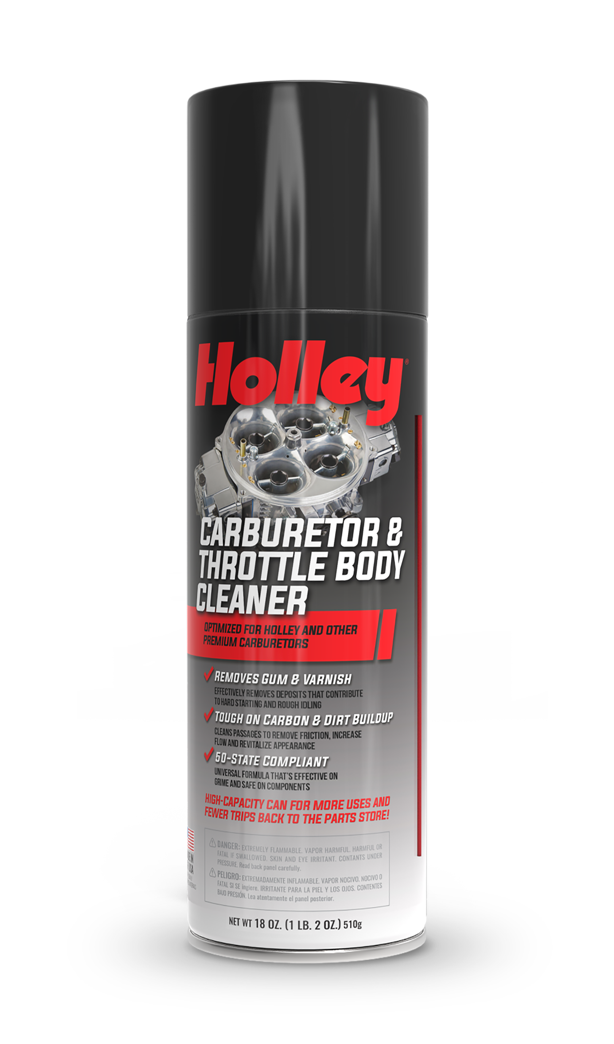 HOLLEY Carburetor & Throttle Body Cleaner Spray, 18oz Can - Photo - Primary