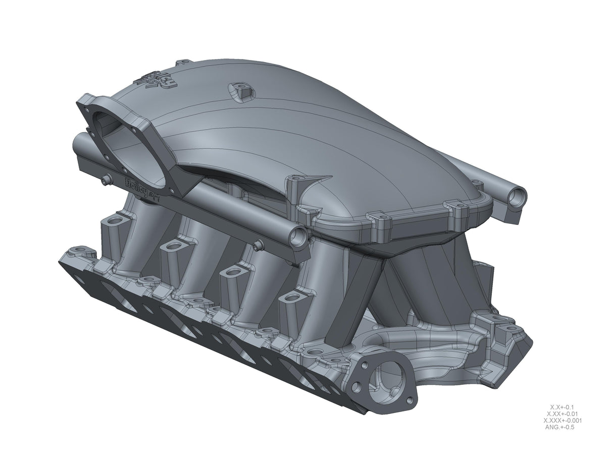 351W Ford Hi-Ram EFI Manifold with Side Mount Top - Photo - out of package