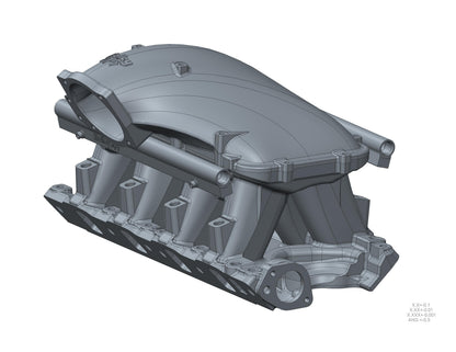 351W Ford Hi-Ram EFI Manifold with Side Mount Top - Photo - out of package