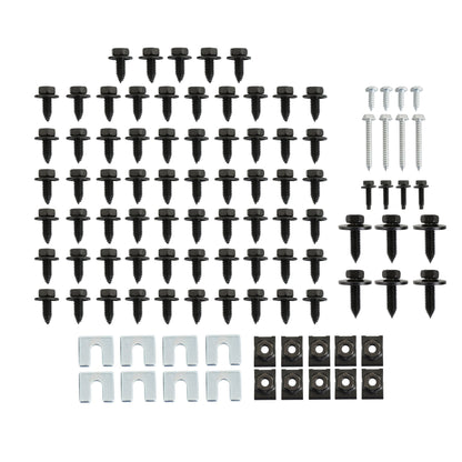 81-87 FRT END BLT KIT BK - Brothers Trucks Front End Bolt Kit - Black