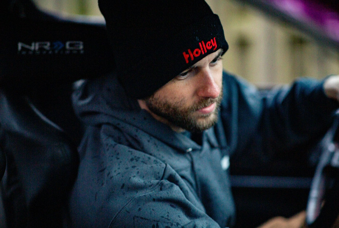 Holley Branded Fashion Hoodie - Photo - lifestyle view Angle