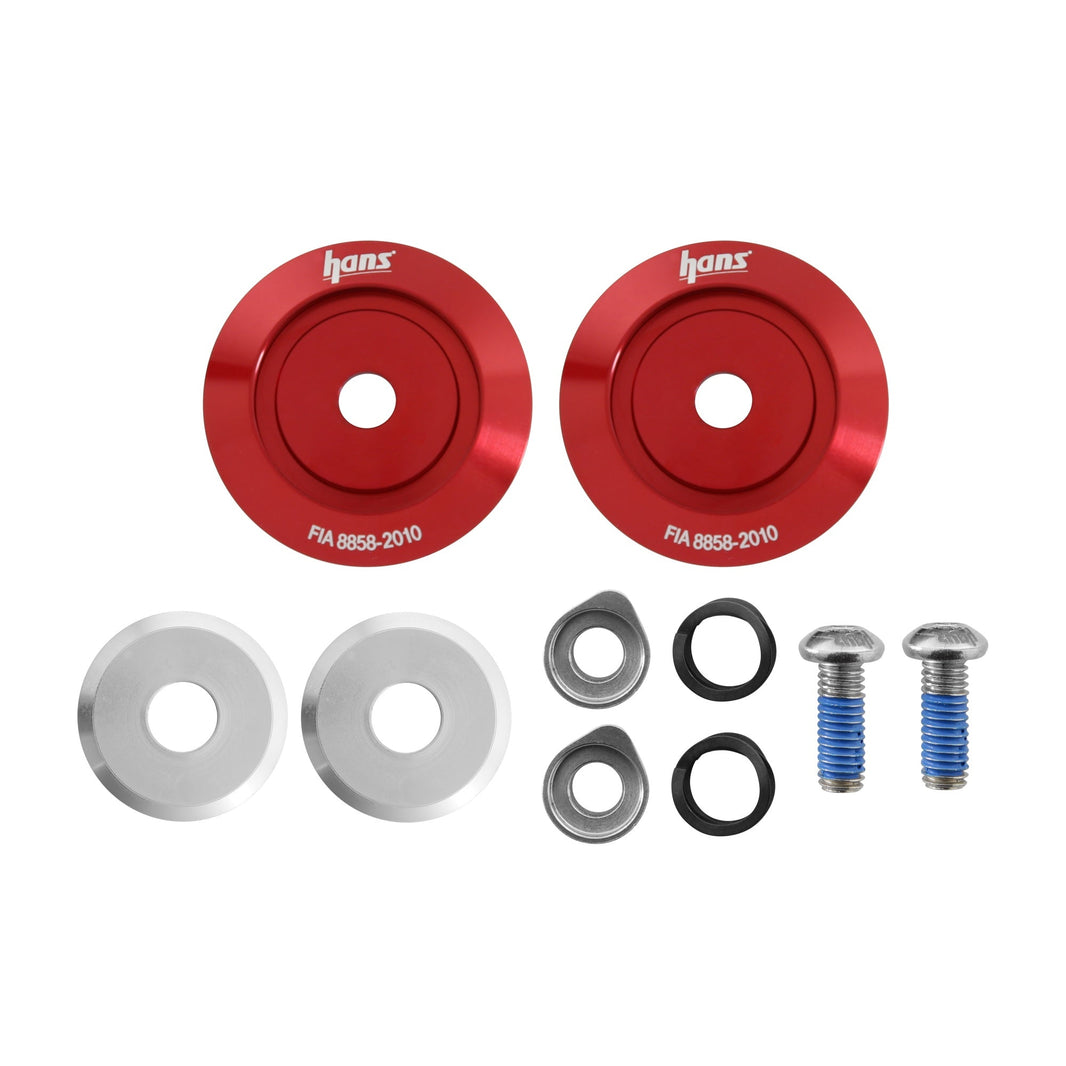 Fixation HANS pour casque Stilo AK113111R - Rouge - Paire