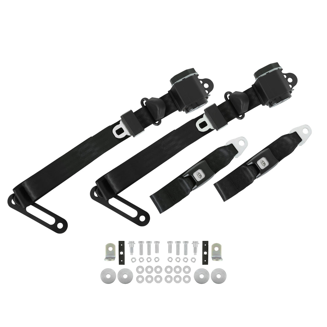 Kit de ceinture de sécurité Brothers Trucks - 3 points - Noir
