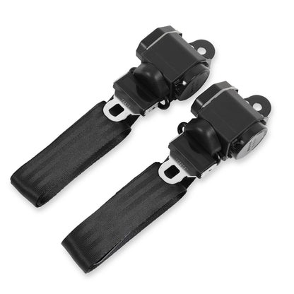 60-66 CHEVY/GMC TRUCK SEAT BELT KIT-3 PT - Brothers Trucks Seat Belt Kit - Black