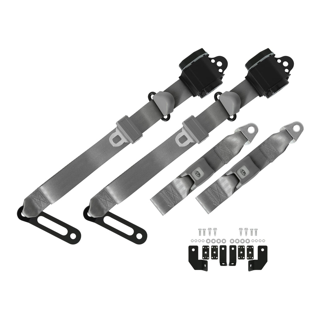 Kit de ceintures de sécurité Brothers Trucks - 3 points - Gris - Paire