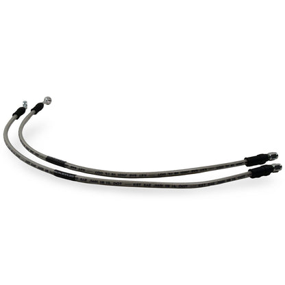 Baer Brakes Hydraulic Hose Set - 21.5" Long Braided Hose Set with 3AN Female Straight x 10mm 20° Banjo Ends