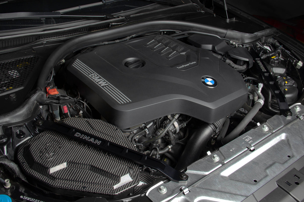 Dinan Strut Tower Braces - 2019-2026 BMW 230i/330i/M240i/M340i - Photo - out of package Left