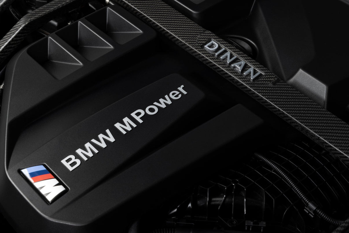 Dinan Matte Carbon Fiber Strut Tower Brace - 2021-2026 BMW M2/M3/M4 - Photo - out of package Left