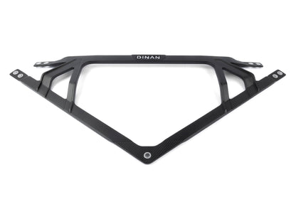 Dinan Matte Carbon Fiber Strut Tower Brace - 2021-2026 BMW M2/M3/M4 - Photo - out of package Angle