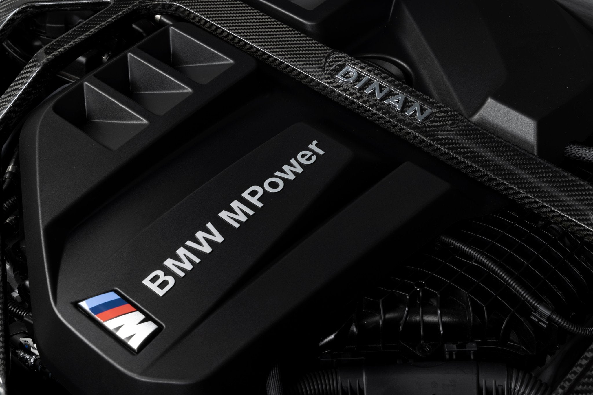 Dinan Gloss Carbon Fiber Strut Tower Brace - 2021-2026 BMW M2/M3/M4 - Photo - out of package Right