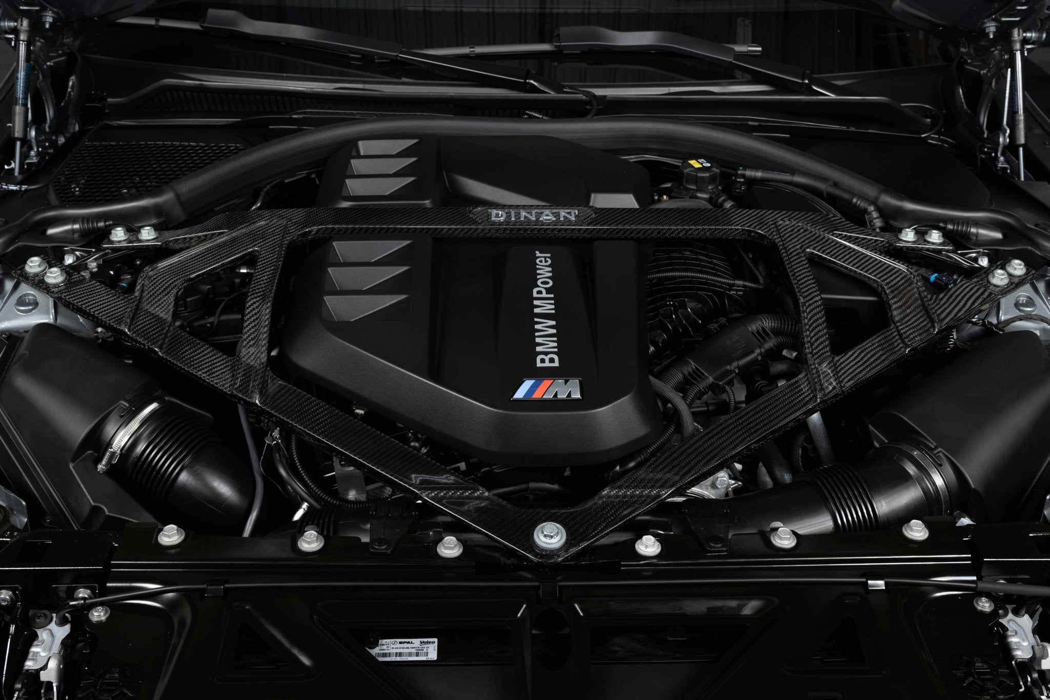 Dinan Gloss Carbon Fiber Strut Tower Brace - 2021-2026 BMW M2/M3/M4 - Photo - out of package Front