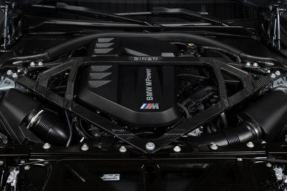 Dinan Gloss Carbon Fiber Strut Tower Brace - 2021-2026 BMW M2/M3/M4 - Photo - out of package Front