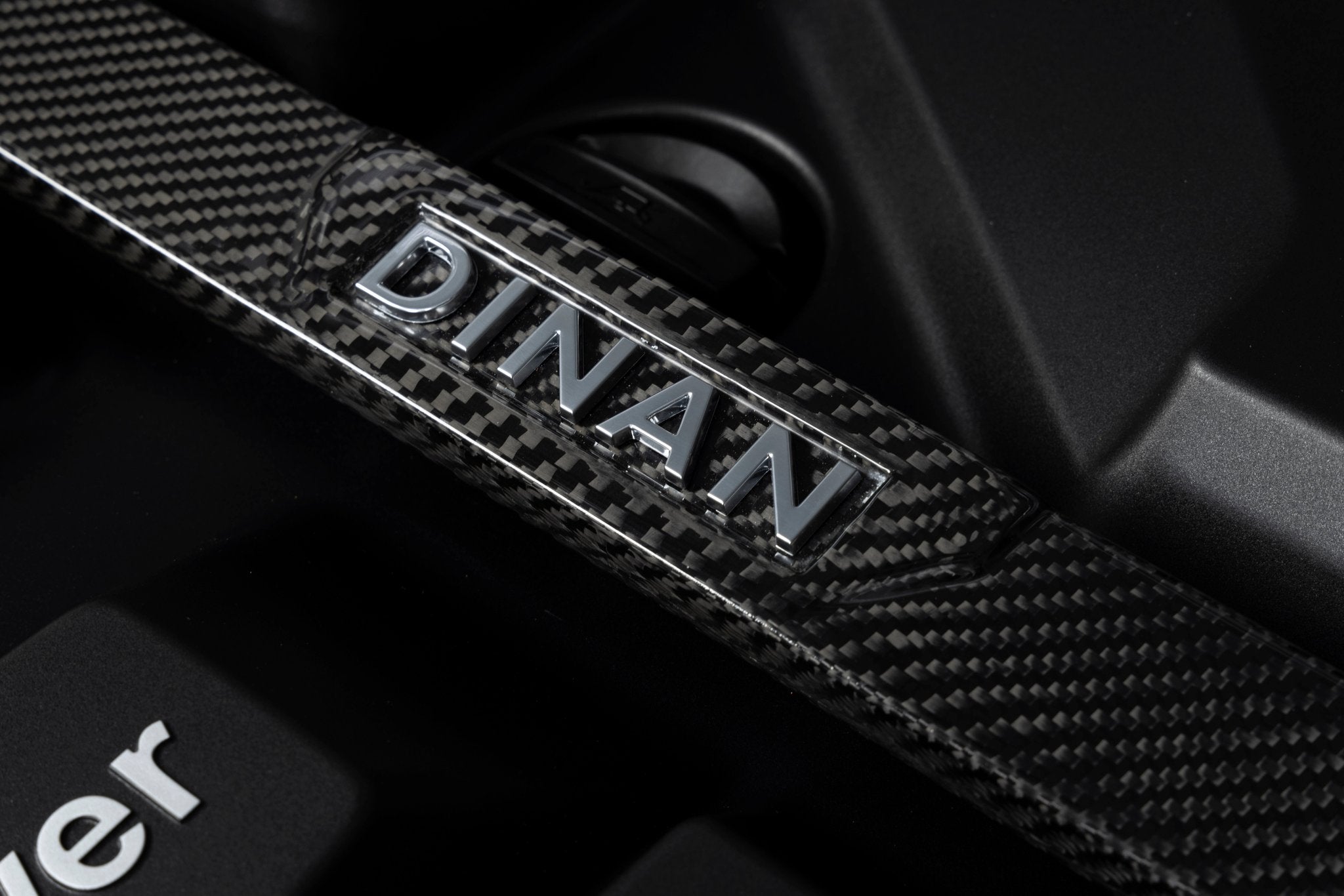 Dinan Gloss Carbon Fiber Strut Tower Brace - 2021-2026 BMW M2/M3/M4 - Photo - out of package Right