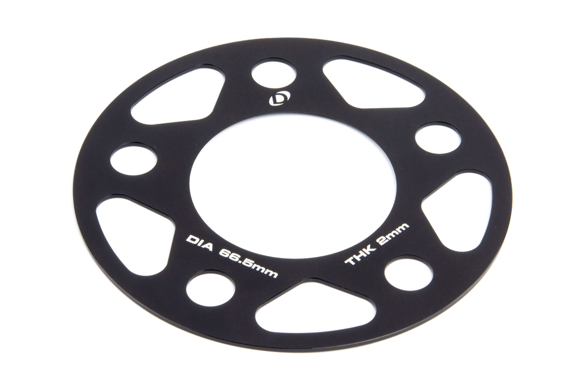 Dinan Spacers; 5x112 - 66.5mm CB - 2mm Thick - Photo - out of package Right